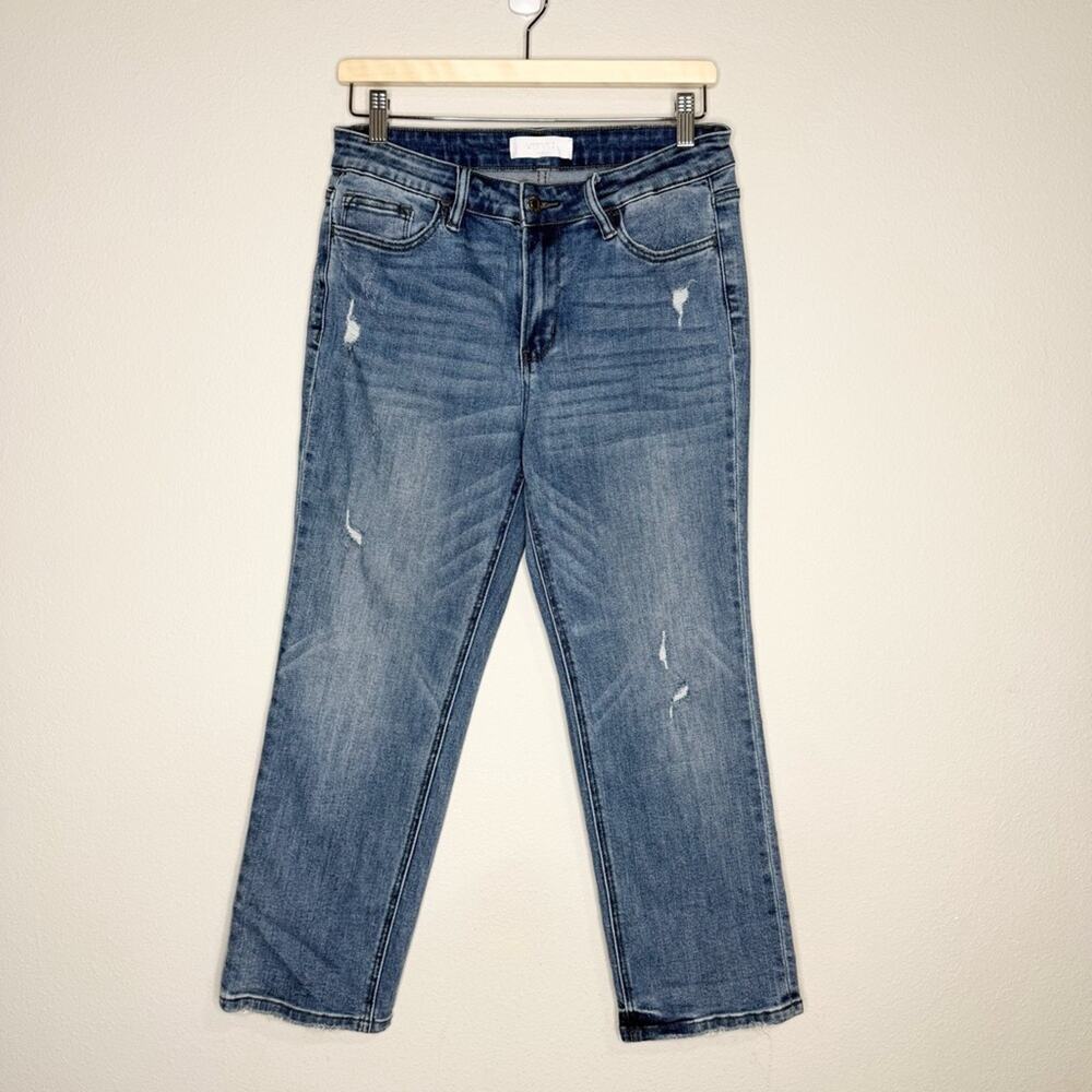 Vervet Afternoon Light Crop Straight Jeans Blue Size 29 - Picture 2 of 7